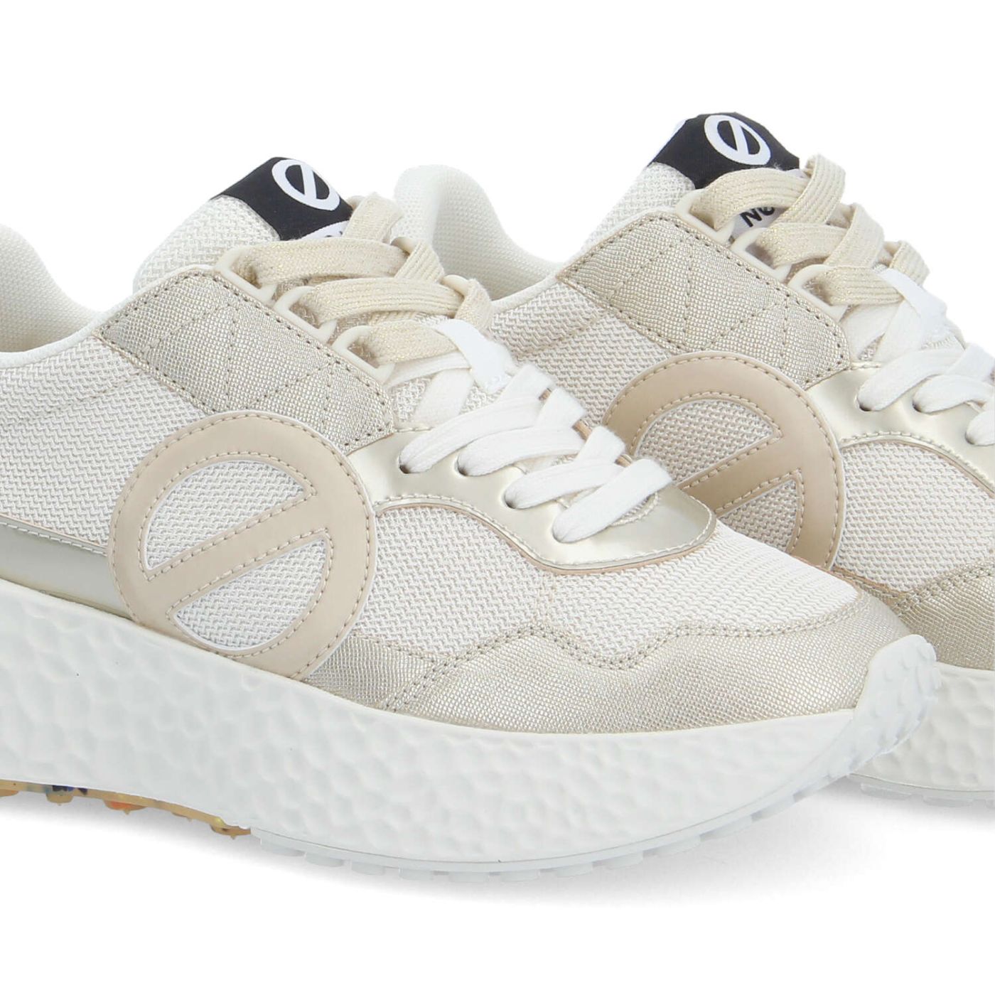 CARTER JOGGER W - METAL/KNIT/GLIT - ORO/BIANCO SPORCO